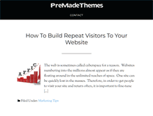 Tablet Screenshot of premadethemes.com
